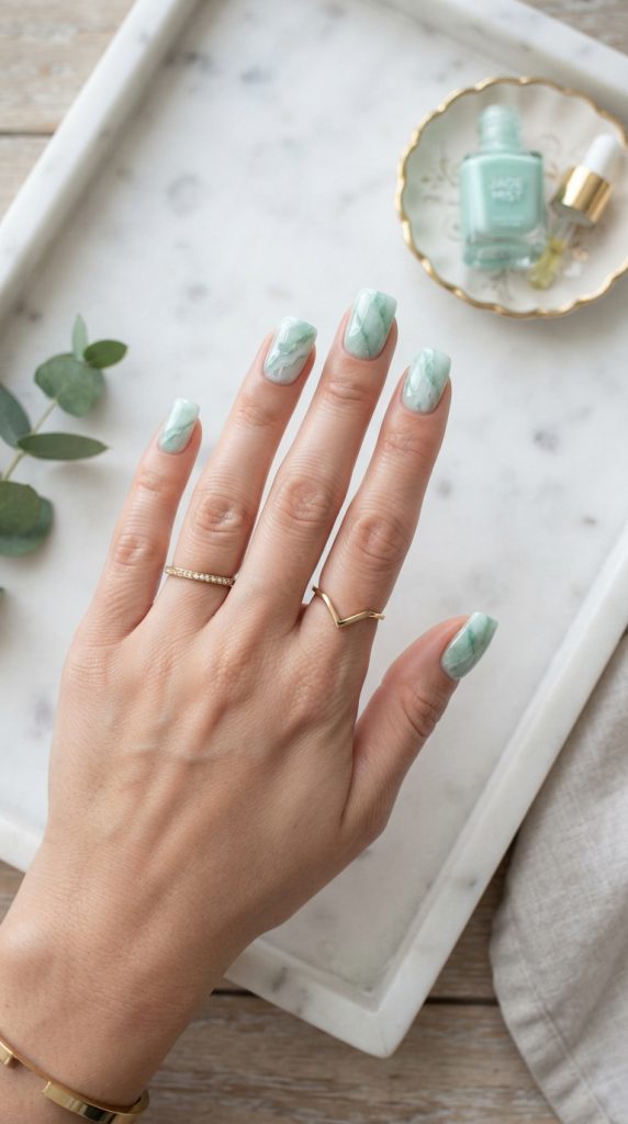 green nail