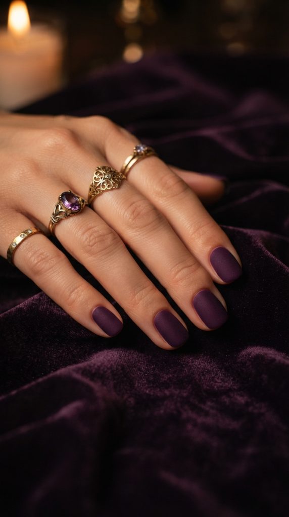 purple nail