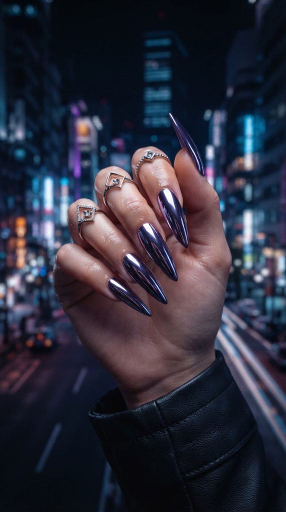 purple nail