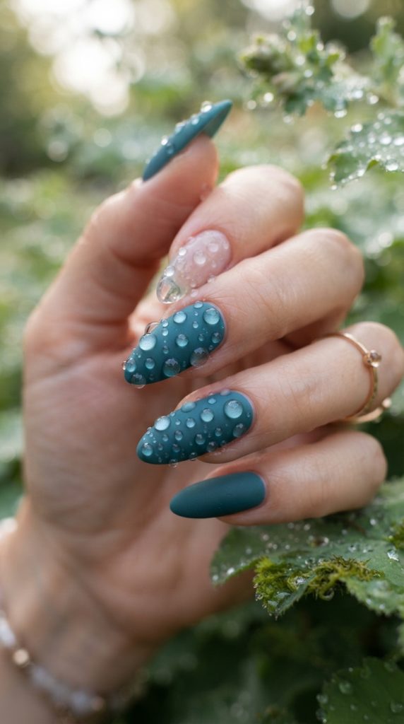 spring acrylic nail