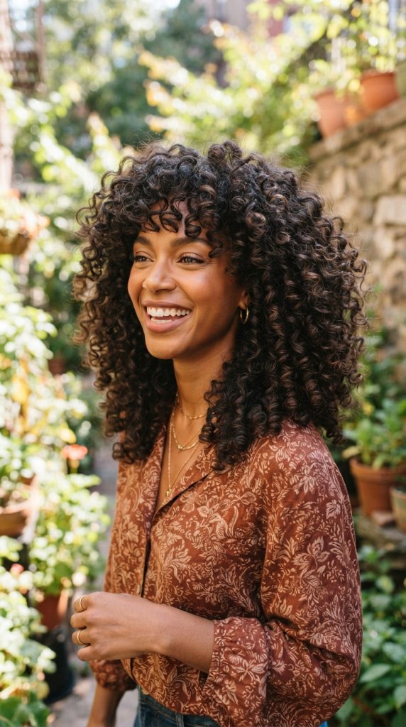 medium curly