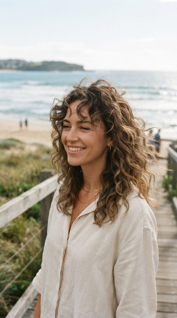 medium curly