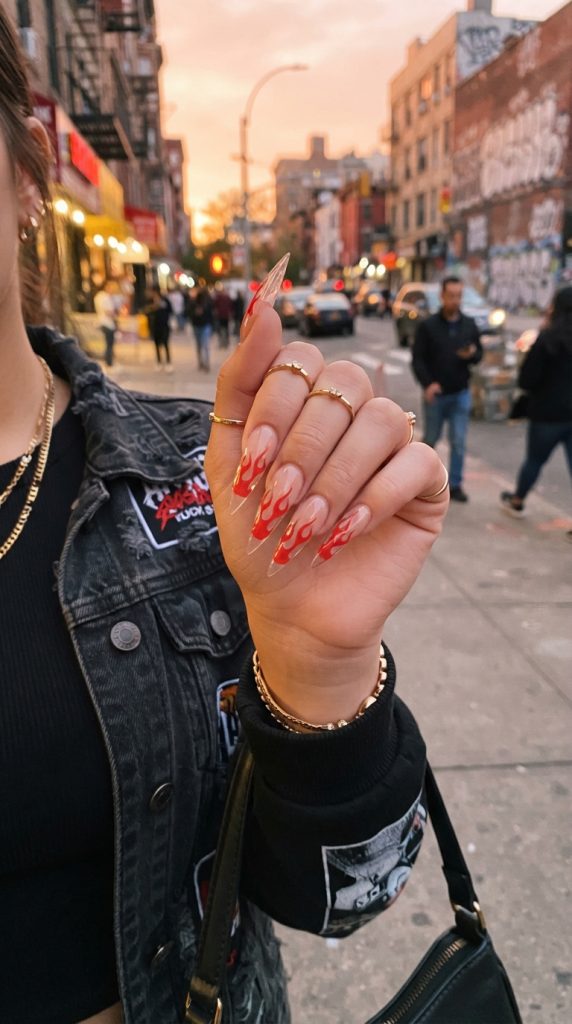 red acrylic