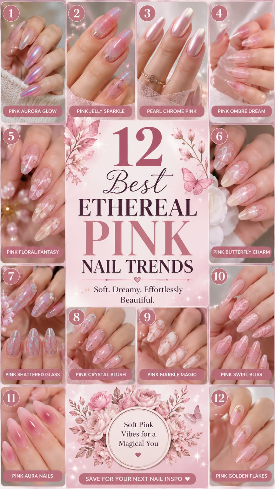 12 Best Ethereal Pink Nail Trends