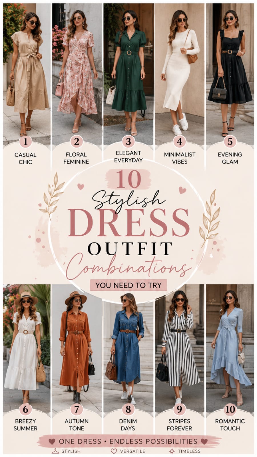 10 Stylish Dress Outfit Combinations You Need to Try