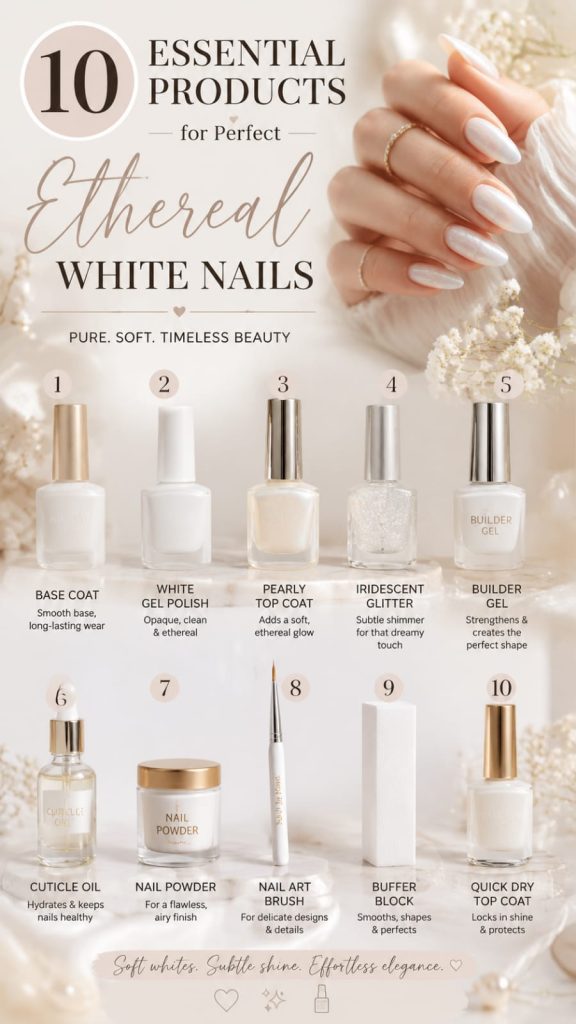 white nails