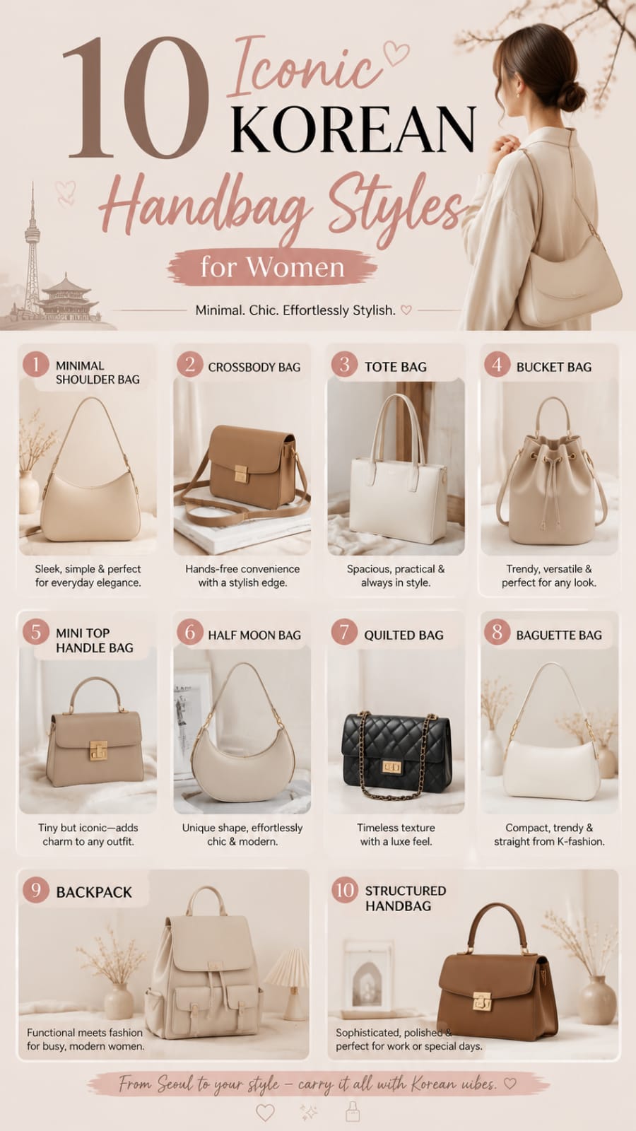 10 Iconic Korean Handbag Styles for Women