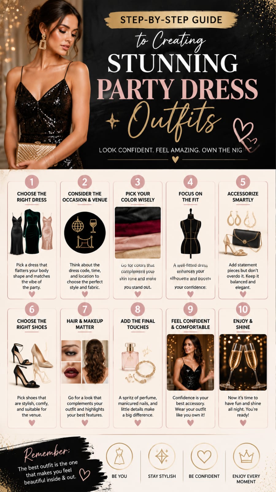 Step-by-Step Guide to Creating Stunning Party Dress Outfits