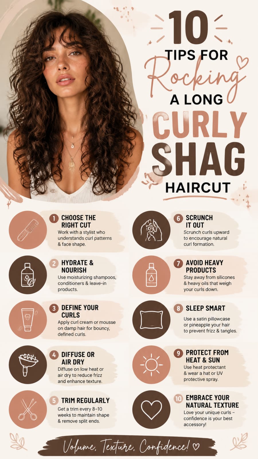 10 Tips for Rocking a Long Curly Shag Haircut
