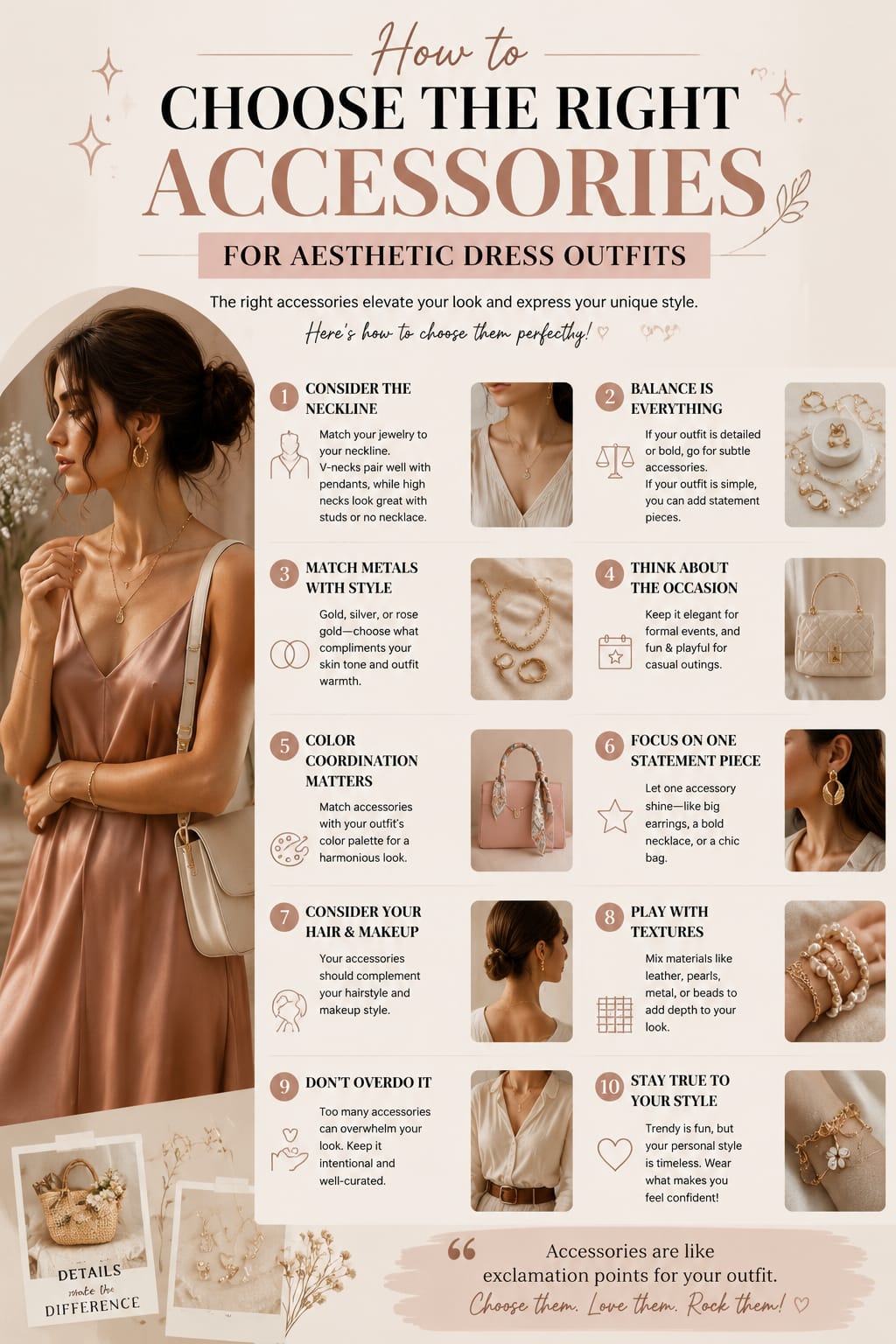 How to Choose the Right Accessories for Aesthetic Dress Outfits
