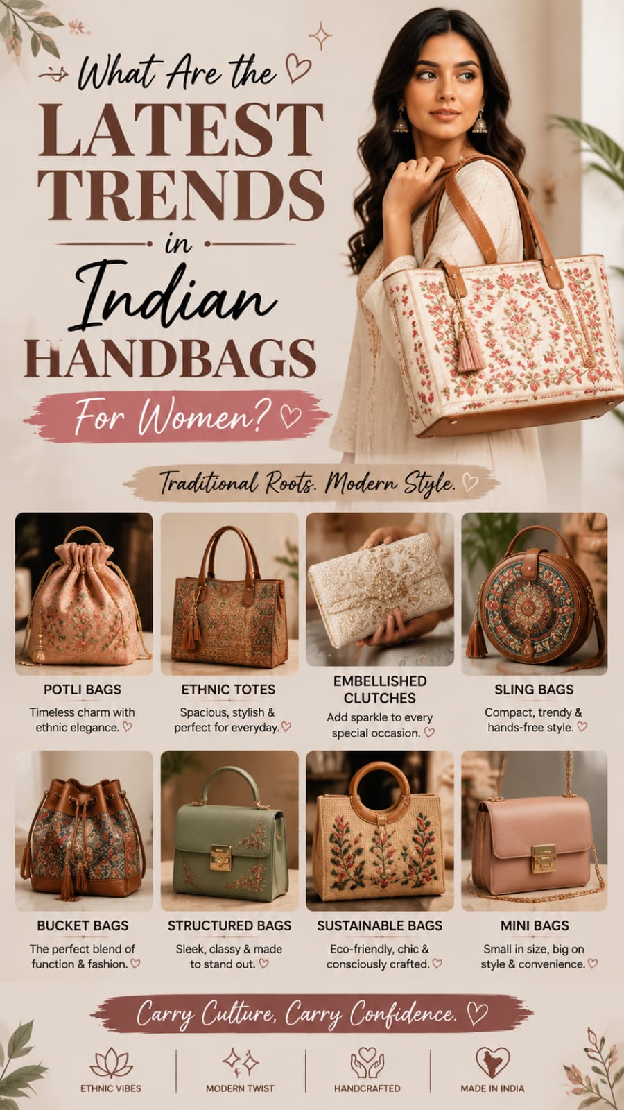 What Are the Latest Trends in Indian Hand Bags for Women?