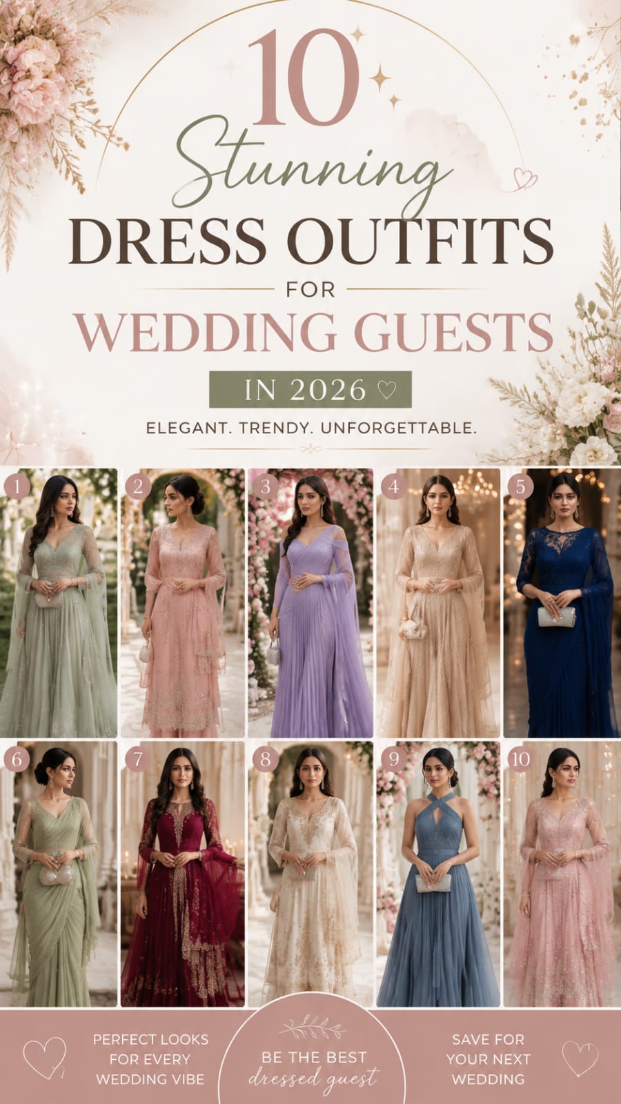 10 Stunning Dress Outfits for Wedding Guests in 2026