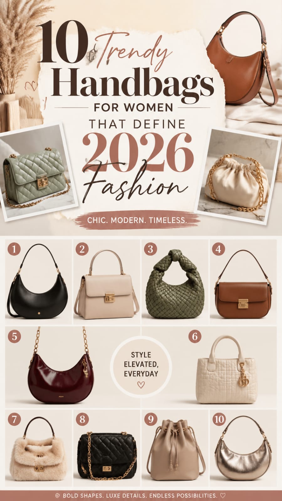 10 Trendy Handbags for Women That Define 2026 Fashion