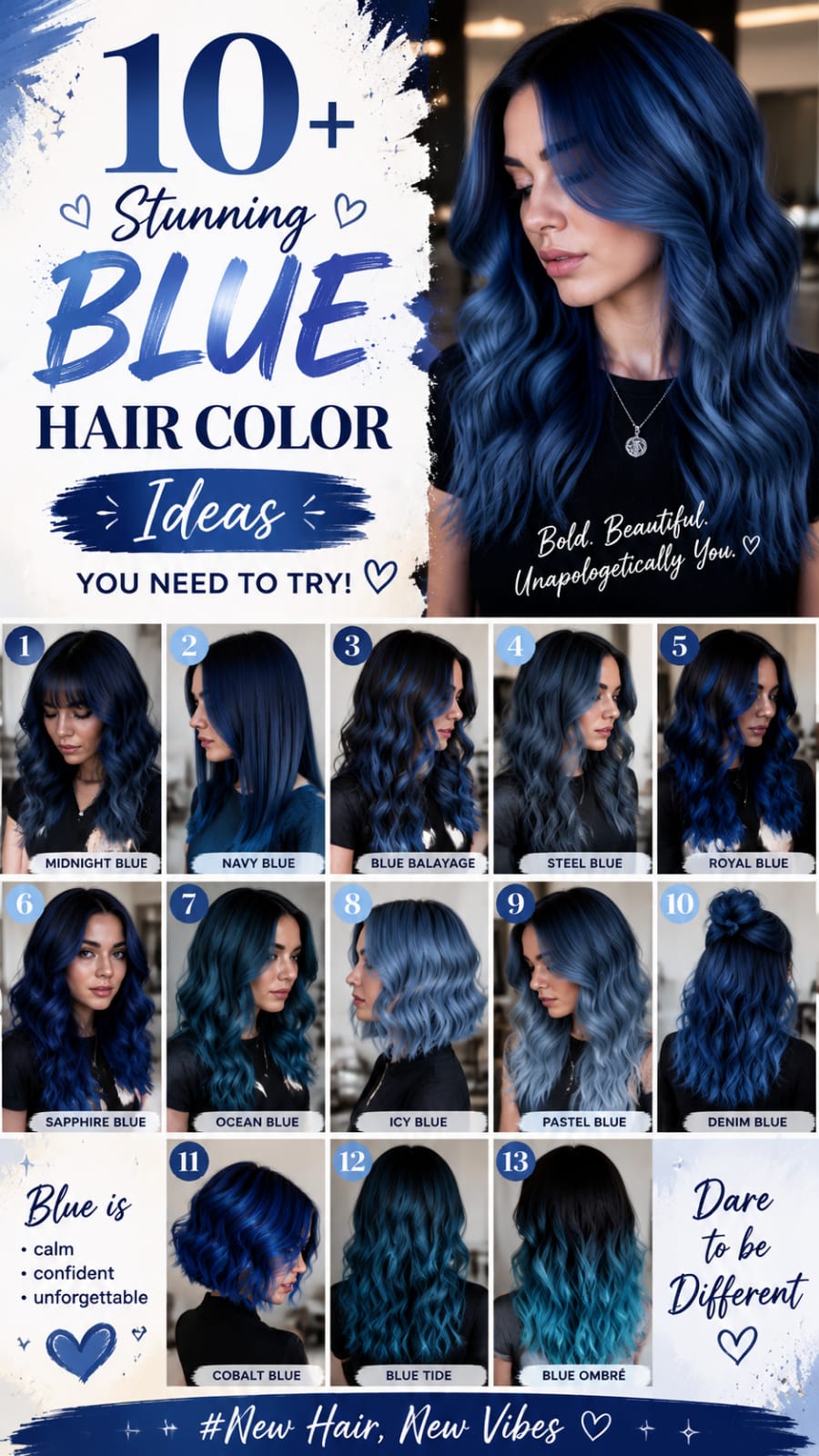 10+ Stunning Blue Hair Color Ideas You Need to Try!