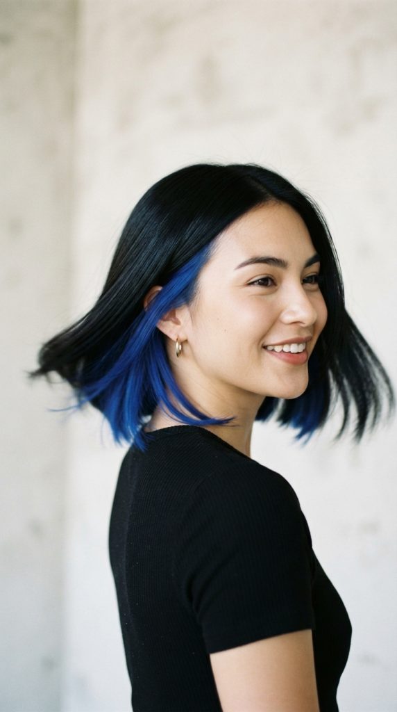 black hair