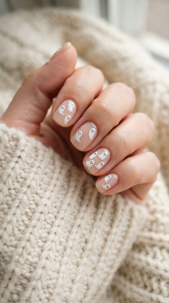 simple halloween nails