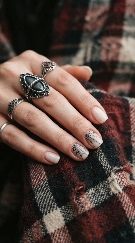 simple halloween nails