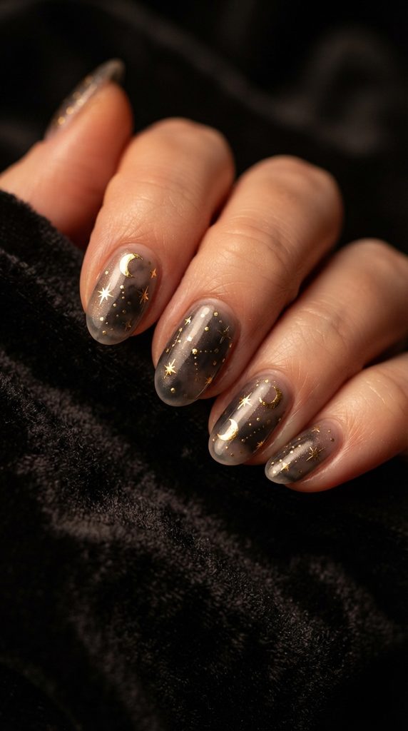 simple halloween nails