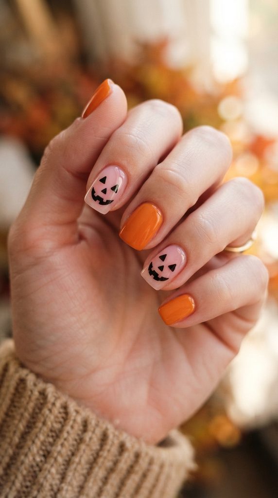 simple halloween nails