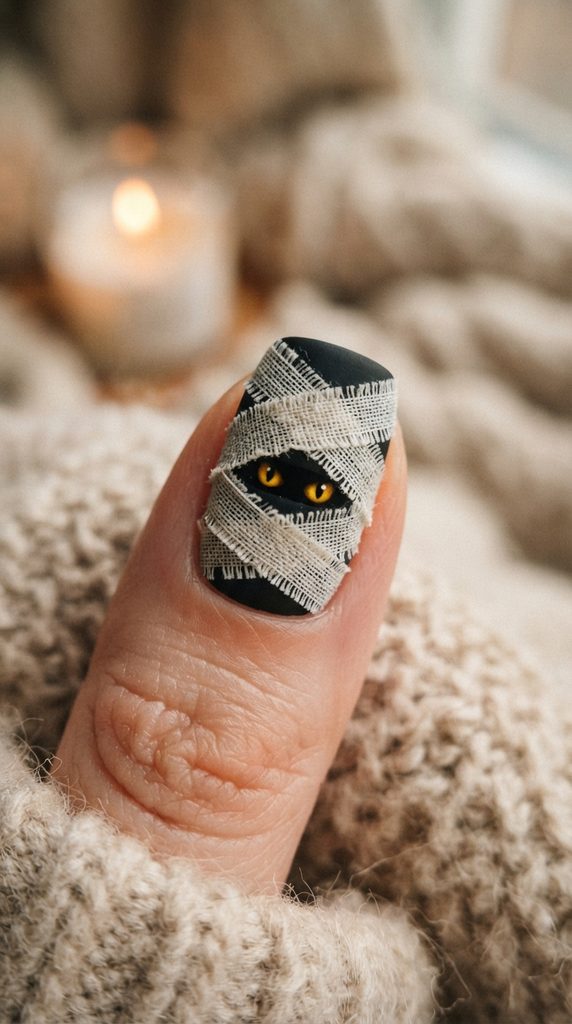 simple halloween nails