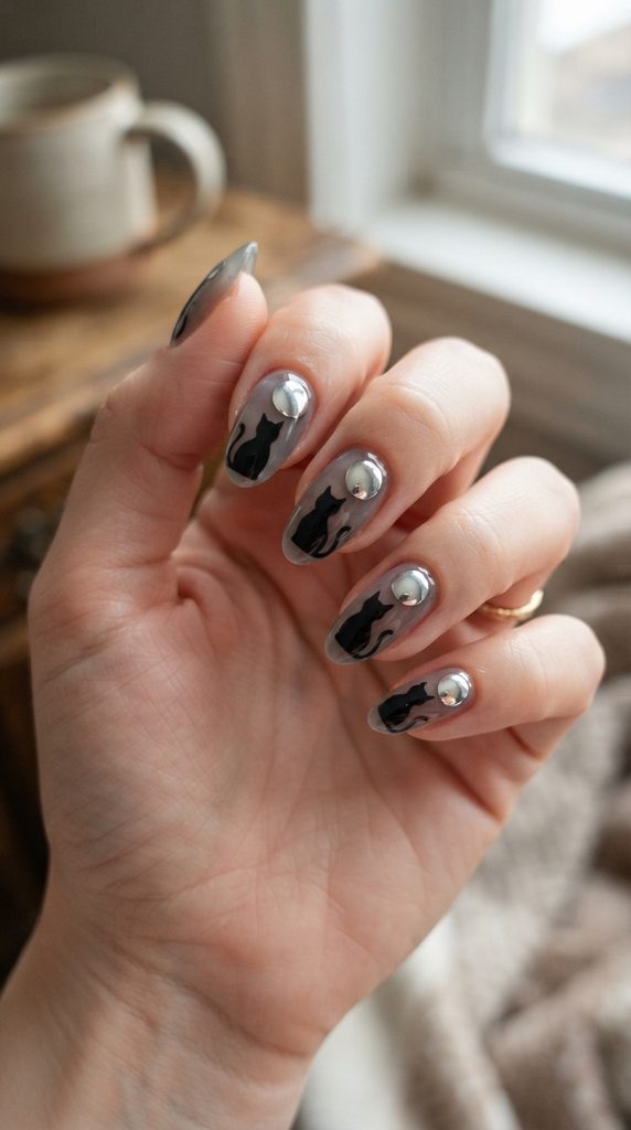 halloween acrylic nails