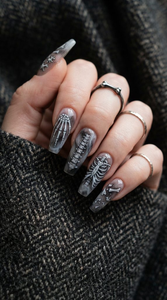halloween acrylic nails