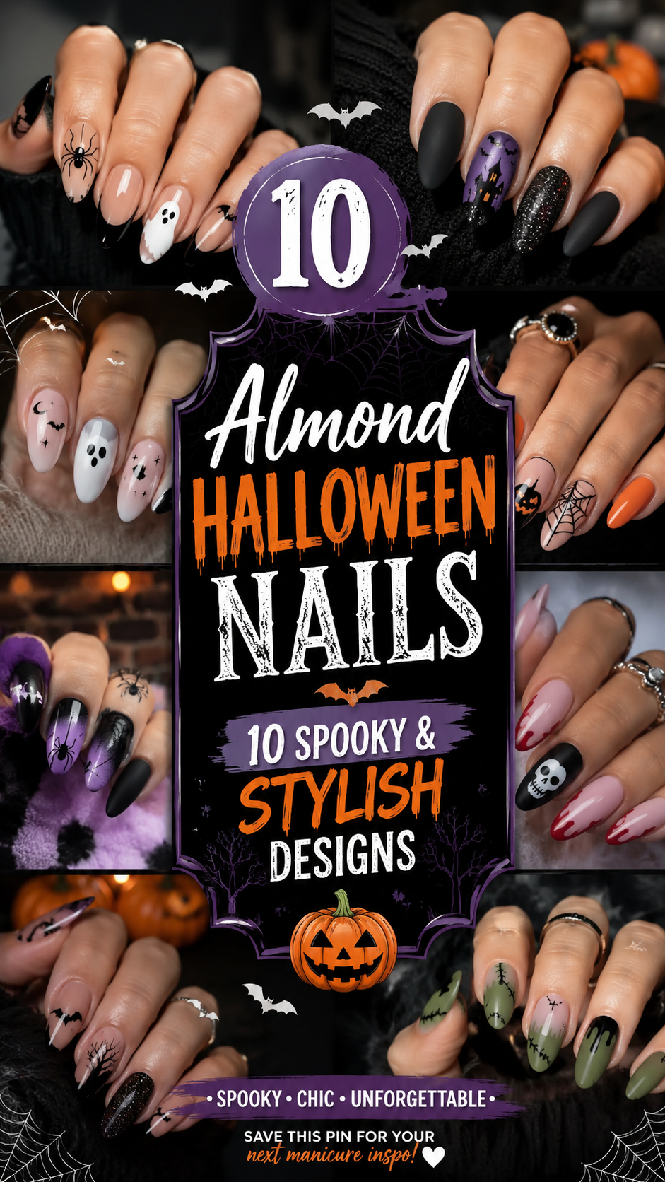 Almond Halloween Nails: 10 Spooky and Stylish Designs