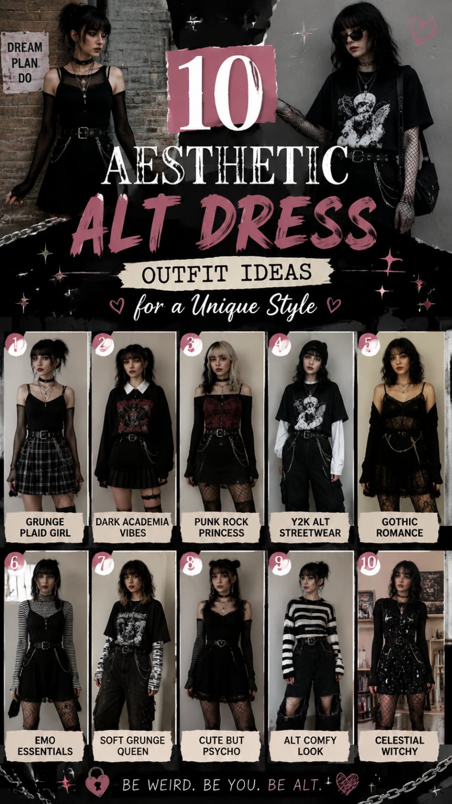 10 Aesthetic Alt Dress Outfit Ideas for a Unique Style