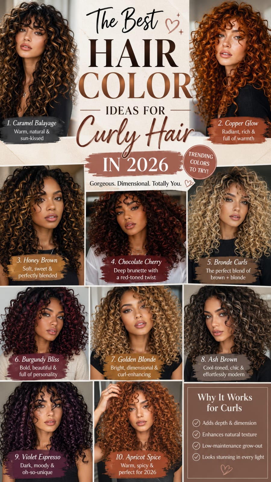 The Best Hair Color Ideas for Curly Hair in 2026