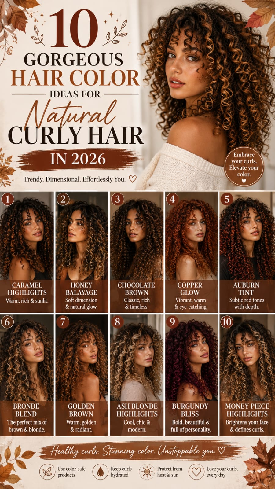 10 Gorgeous Hair Color Ideas for Natural Curly Hair in 2026