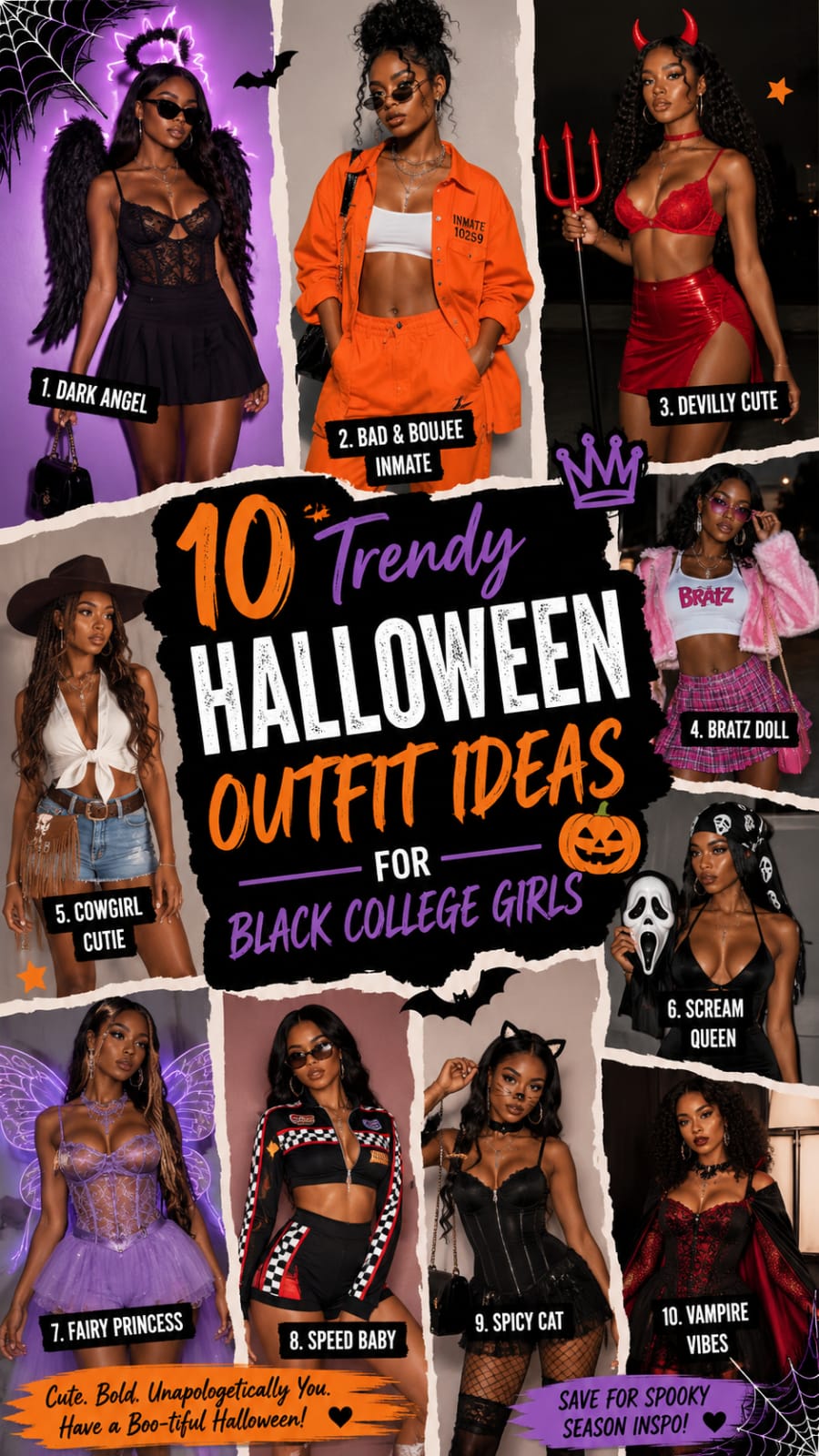 10 Trendy Halloween Outfit Ideas for Black College Girls