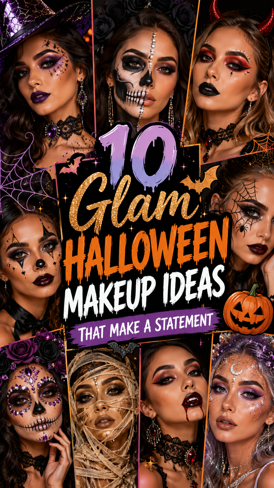 10 Glam Halloween Makeup Ideas That Make a Statement